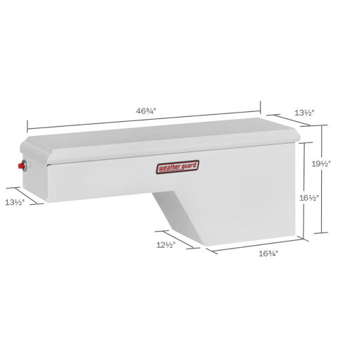 Model 163-3-01 Pork Chop Box, Steel, Passenger Side, 3.4 cu&nbsp;ft