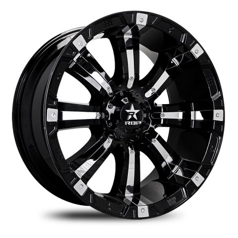 94R 20X9 5-127/139.7 et Zero Black w/Chr Inserts 78mm&nbsp;cb