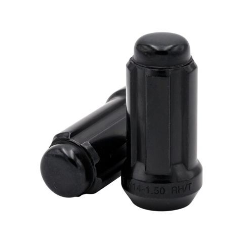 12X1.5MM, BLACK SPLINE LONG CONE&nbsp;49MM