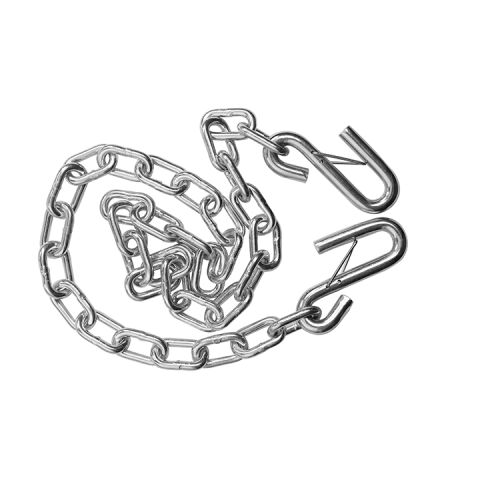 Safety Chain w/ S-Hook: 1/4