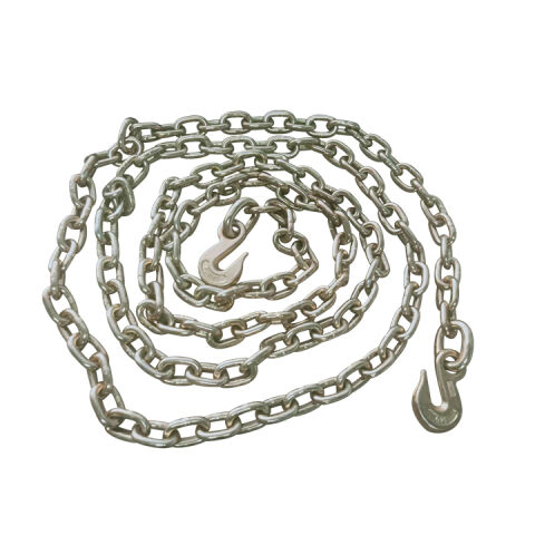 Enthuze 3/8 in. x 16 ft Grade 70 Transport Chain, 16' w/ 2 Clevis Hooks, 26,400 lbs Yellow&nbsp;Zinc