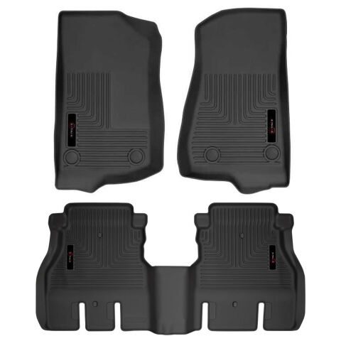 Enthuze Front and Rear Floor Liners for 2018-2026 Jeep Wrangler JL 4&nbsp;Door