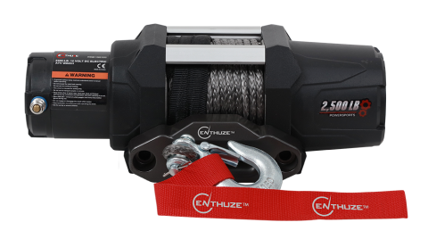 Enthuze 2500lb ATV/UTV Winch,  Synthetic&nbsp;Rope