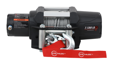 Enthuze 2500lb ATV/UTV Winch, Steel&nbsp;Rope
