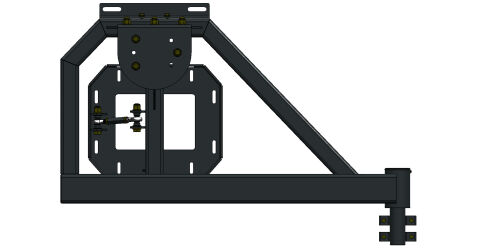 07-18 JK TIRE CARRIER SGL ACTION ENTJ6501 BUMPER ENTHUZE JEEP BUMPER ACCESSORY