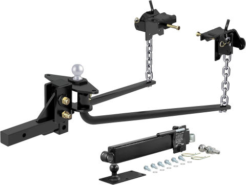 Enthuze Round Weight Distribution Hitch, 14K, With Sway Control, Ball and&nbsp;Chains