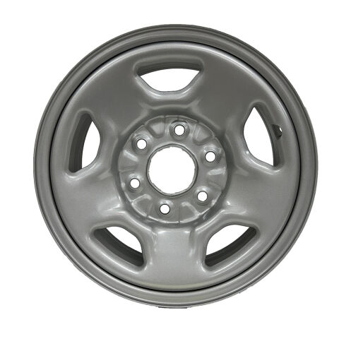 16X6.5 6X139.7 ET30 CB78.1 SILVER STEEL WHEEL SILVER STEEL WHEEL, SEAT CONICAL ACORN M14 2600LBS