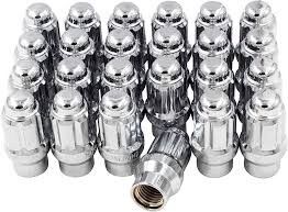 Enthuze Lug Nuts - Closed End Chrome Spline, 6 ET Lug, 12mm x&nbsp;1.50