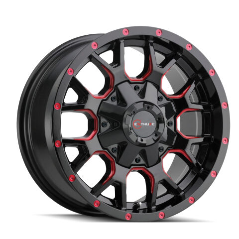ENTHUZE RIDDLER 20X10 5X127/139.7 -25 RED SPOKE ENTHUZE RIDDLER&nbsp;WHEEL