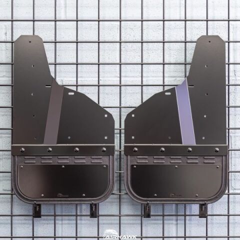 2020-2024 GMC SIERRA 2500/3500 Front Mud Flaps With Oversized Splash Guards Carbon&nbsp;Black