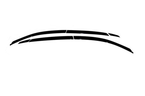 Ventvisor Deflector; Smoke; Low Profile; Outside Mount; 6&nbsp;pc.