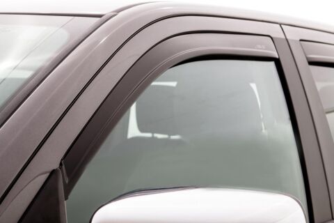 Ventvisor Deflector; Matte Black; Low Profile; In-Channel Mount; 4&nbsp;pc.