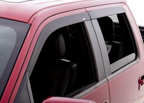 Ventvisor Deflector; Smoke; Low Profile; In-Channel Mount; 4&nbsp;pc.