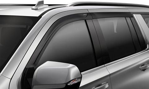 Ventvisor Deflector; Matte Black; Low Profile; Outside Mount 4&nbsp;pc.