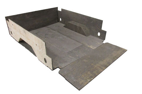 Under Rail Wood Box Liner; 15+ F150 5ft 5in Box (Flush&nbsp;Rail)