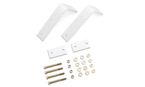 Light Bar Bracket; Universal; White; L Bracket; Sold in&nbsp;Pair
