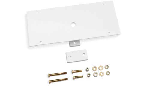Utility Light Bracket; Universal; White; 10.5 In. Base, Center&nbsp;Mount