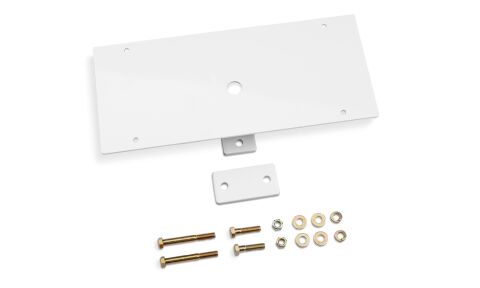 Utility Light Bracket; Universal; White; 16in. X 7in. Rectangle, Center&nbsp;Mount