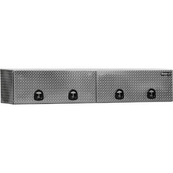 18x16x96 In Diamond Tread Aluminum Topsider Truck Box With Flip-Up&nbsp;Doors