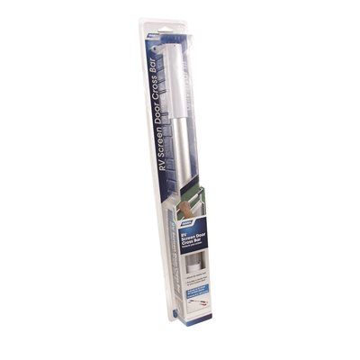RV Screen Door Cross Bar - White Handles