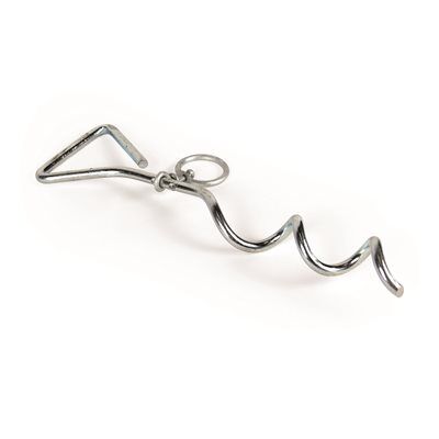 Spiral Anchor - w / Ring For Securing Your Pet Outside
