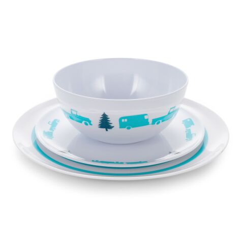 LIBATC, Dinner Plate, Trailer/Tree Pattern, Melamine