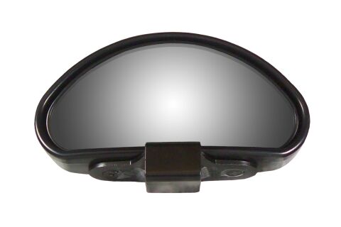 Top Mount adjustable Clamp on Wide Angle Blind Spot Mirror-&nbsp;Black.