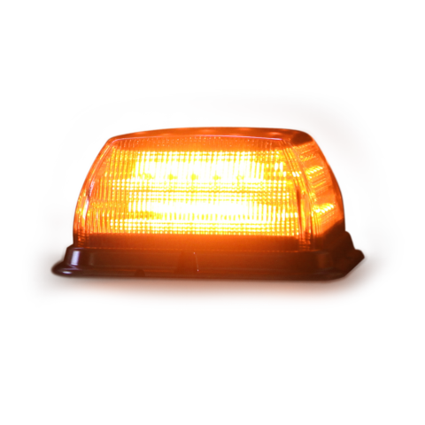 Low-Profile LED Beacon - Amber, Permanent Mount 6.5
