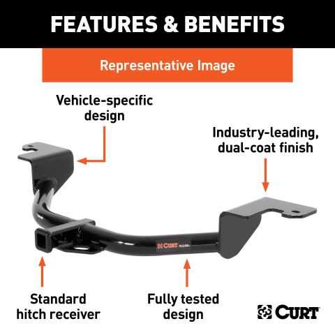 Class 2 Trailer Hitch, 1-1/4