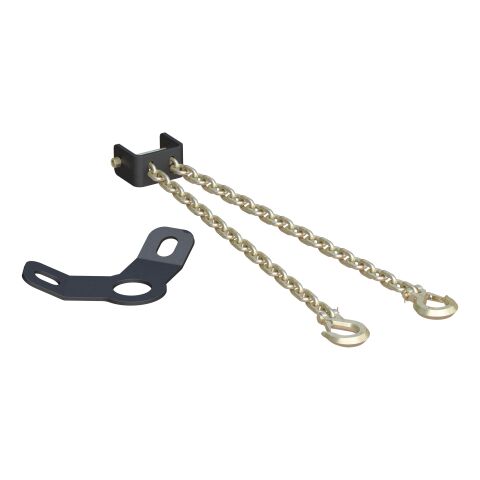 CrossWing 5th Wheel Safety Chain Assembly with Gooseneck Anchor&nbsp;Plate