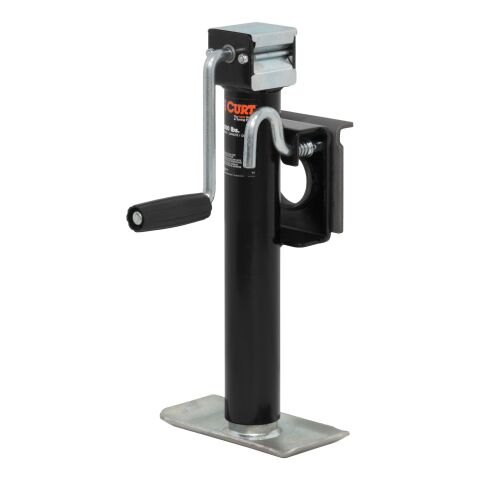 Bracket-Mount Swivel Jack with Side Handle (2,000 lbs, 10