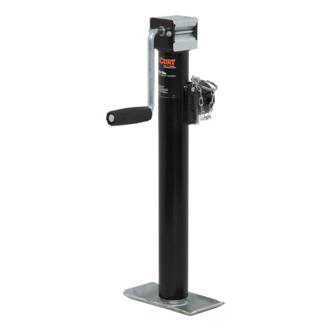 Pipe-Mount Swivel Jack with Side Handle (2,000 lbs, 15