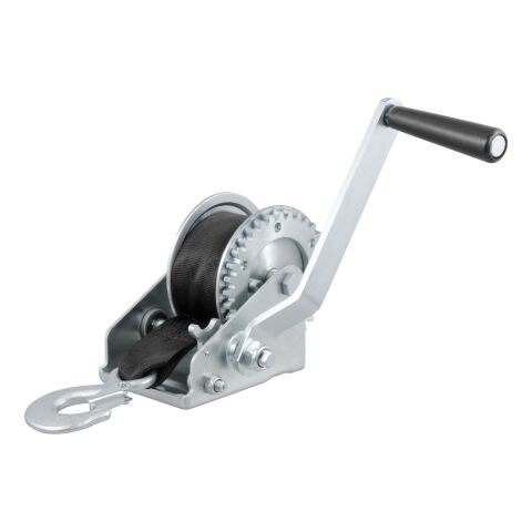 Hand Crank Winch with 15' Strap (900 lbs, 6-1/2