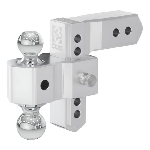 AlumaLite Adjustable Aluminum Hitch with Dual Ball, 6