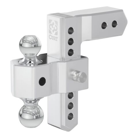 AlumaLite Adjustable Aluminum Hitch with Dual Ball, 8