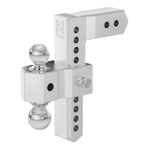 AlumaLite Adjustable Aluminum Hitch with Dual Ball, 10