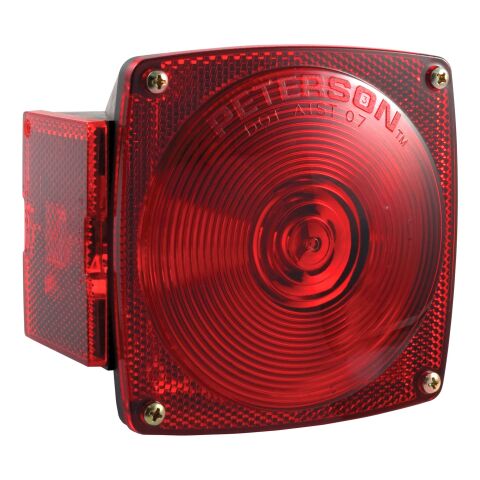 Combination Driver-Side Trailer Light with License Plate Illumination