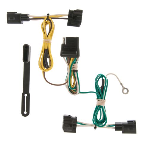 Custom Wiring Harness, 4-Way Flat Output, Select Jeep Wrangler&nbsp;TJ