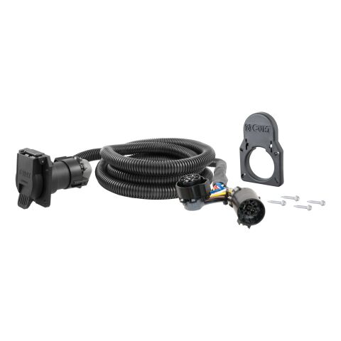 7' GM Wiring Extension Harness & Cover (Adds 7-Way RV Blade to Truck&nbsp;Bed)