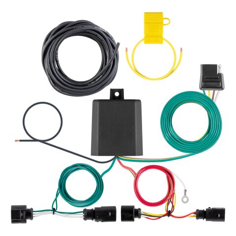 Custom Wiring Harness, 4-Way Flat Output, Select Volkswagen Golf R,&nbsp;GTI