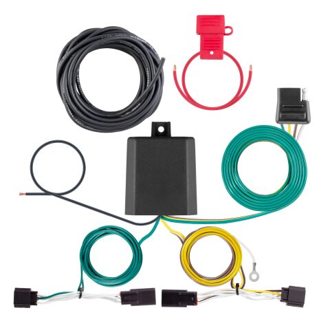 Custom Wiring Harness, 4-Way Flat, Select Kia Carnival without LED Taillights