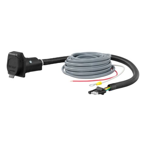 4-Way Flat Electrical Adapter with Brake Controller&nbsp;Wiring