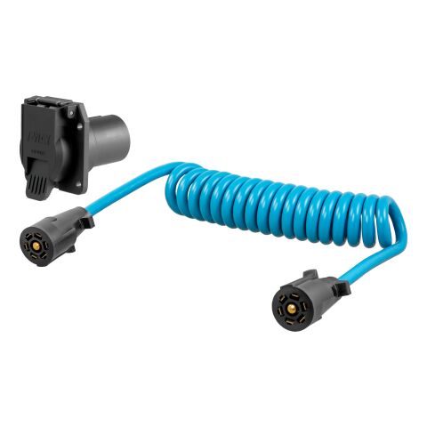 8' Dinghy Towing Electrical Adapter & Socket (7-Way RV Blade, Fits&nbsp;USCAR)