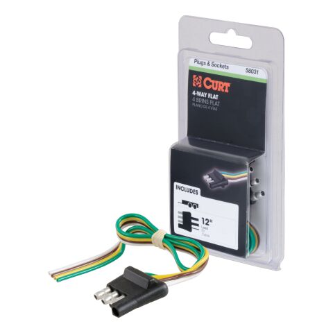4-Way Flat Connector Plug with 12