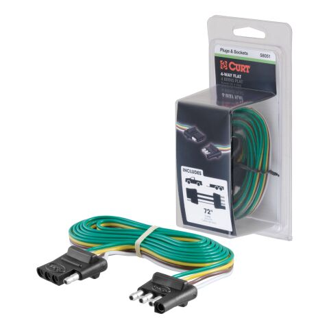 4-Way Flat Connector Plug & Socket with 72