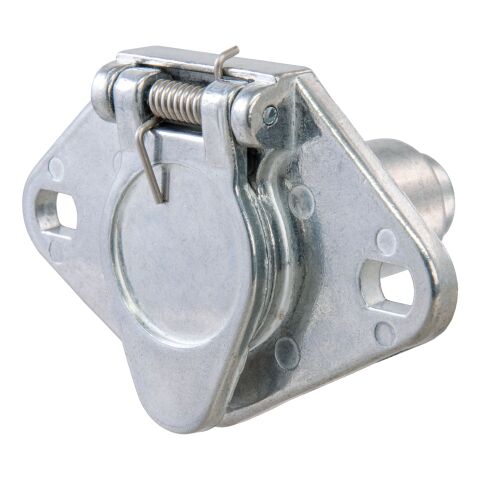 6-Way Round Connector Socket (Vehicle Side, Diecast&nbsp;Metal)