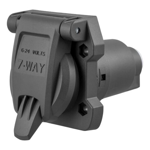 Heavy-Duty 7-Way RV Blade Connector Socket (Vehicle&nbsp;Side)