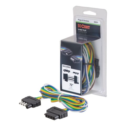 5-Way Flat Connector Plug & Socket with 72