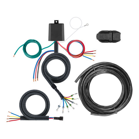 Universal 7-Way Custom Harness w/ HD Converter Module, Backup & Brake Control