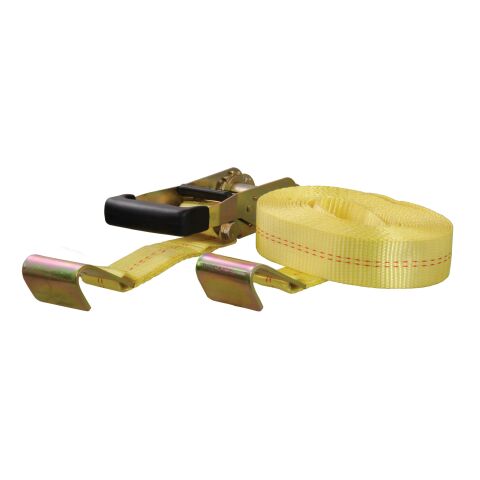 27' Yellow Cargo Strap with Flat Hooks (3,333&nbsp;lbs.)